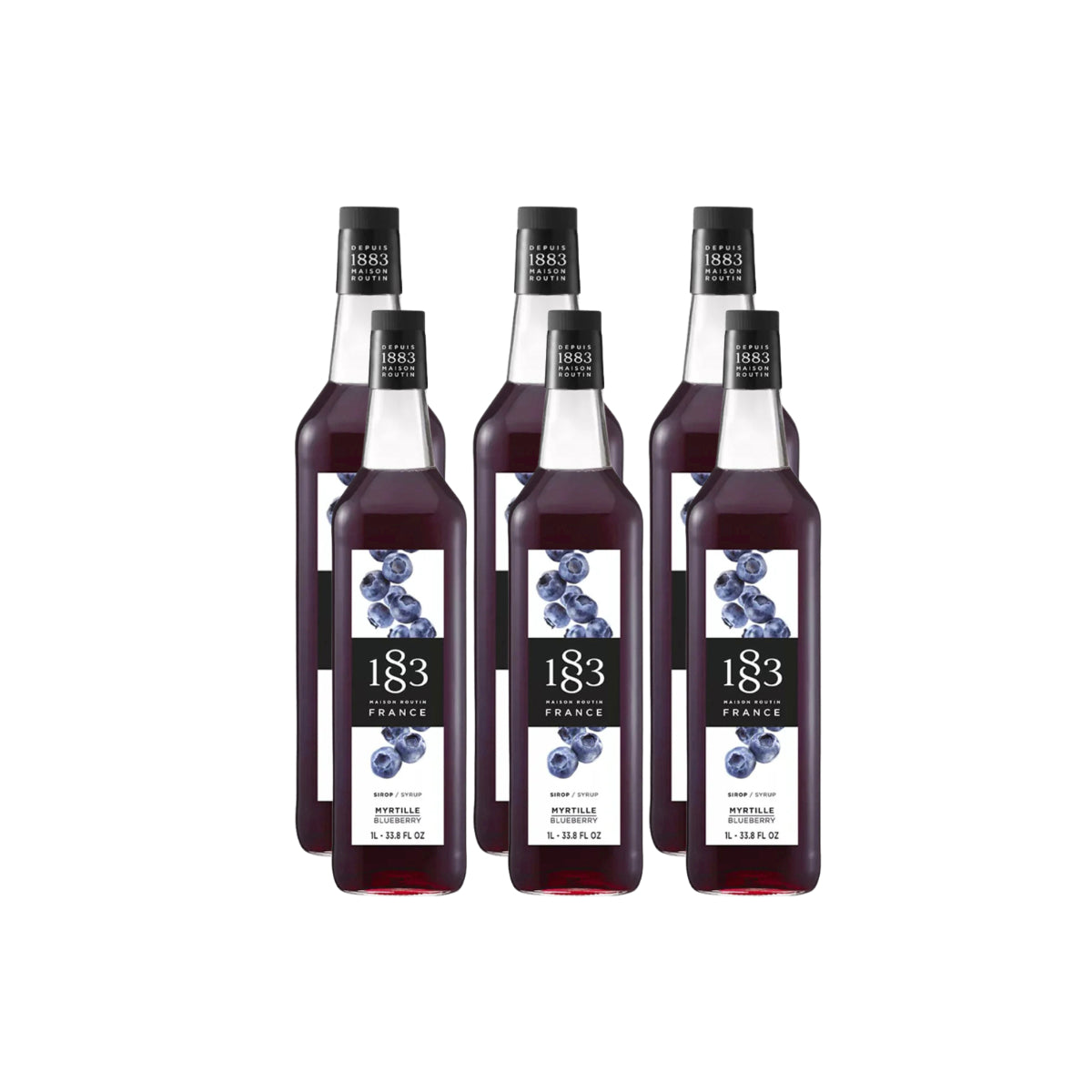 1883 Blueberry Syrup (1L/33.8oz x 6 Bottles)