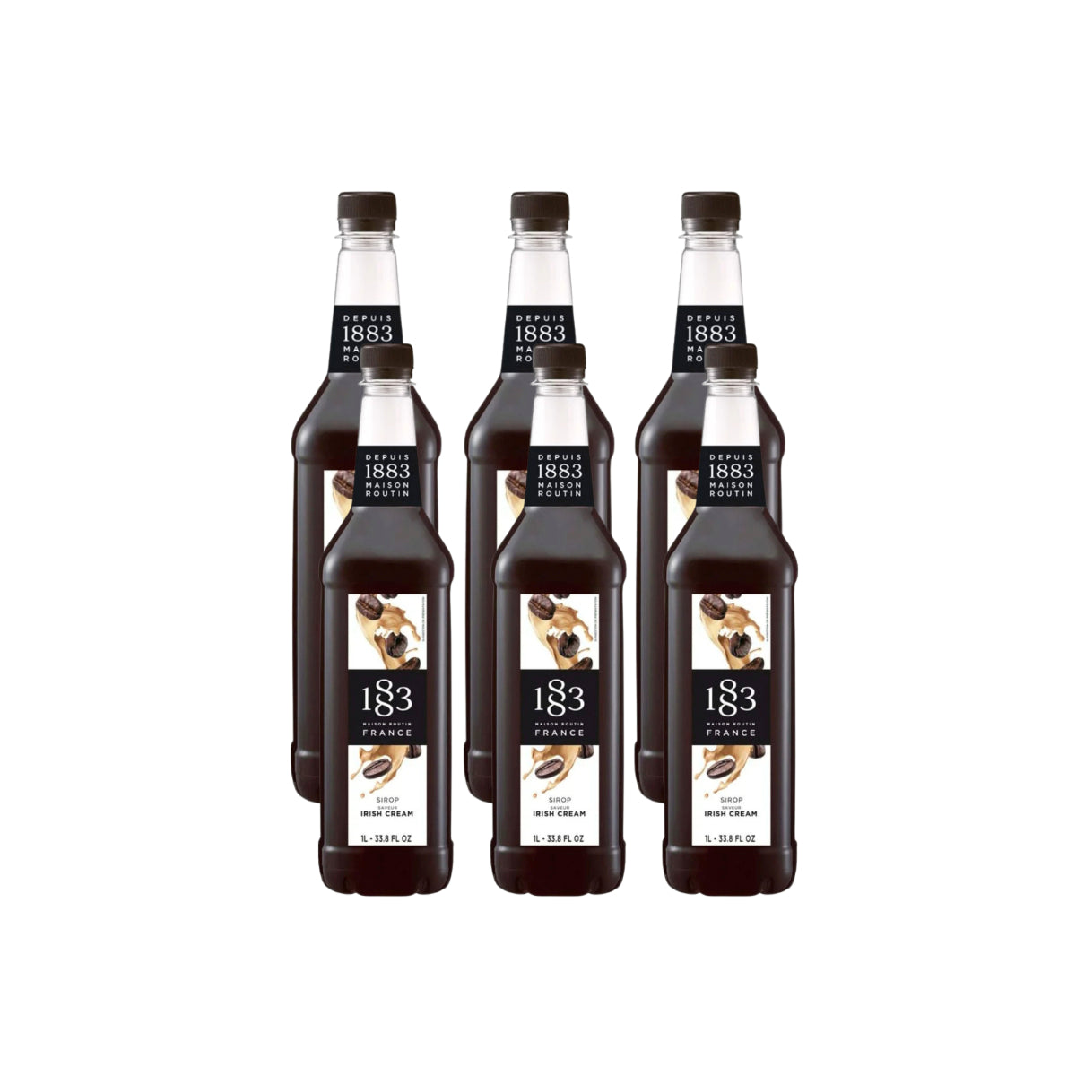 1883 Irish Cream Syrup (1L/33.8oz x 6 Bottles)