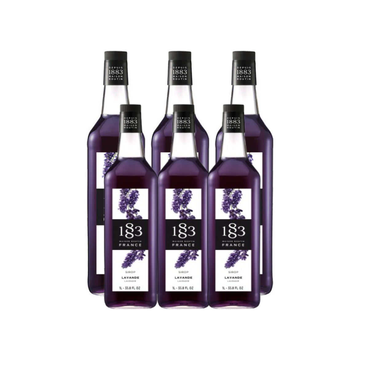 1883 Lavender Syrup (1L/33.8oz x 6 Bottles)