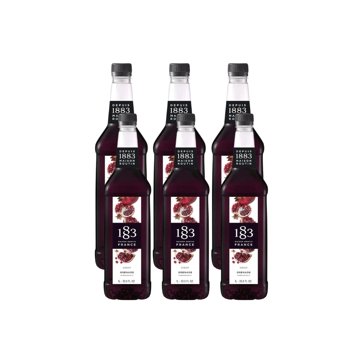 1883 Pomegranate Syrup (1L/33.8oz x 6 Bottles)