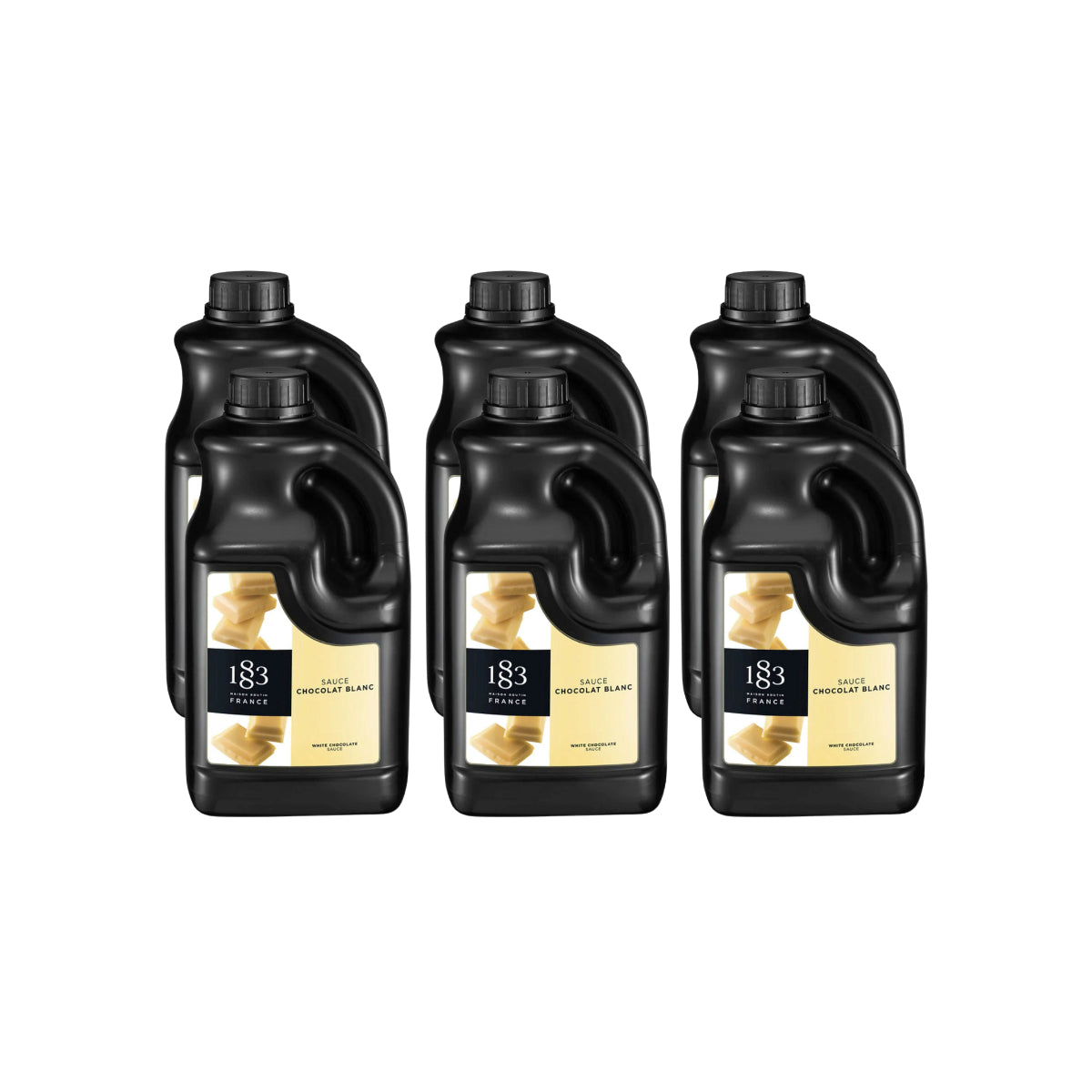 1883 White Chocolate Sauce (1.89L/63.9oz x 6 Bottles)