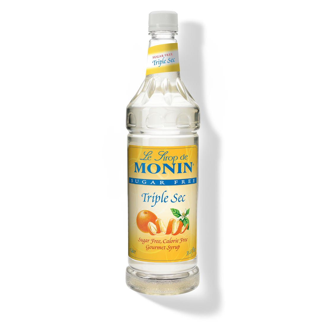 Monin Sugar free Triple Sec Syrup 1L Plastic Bottle