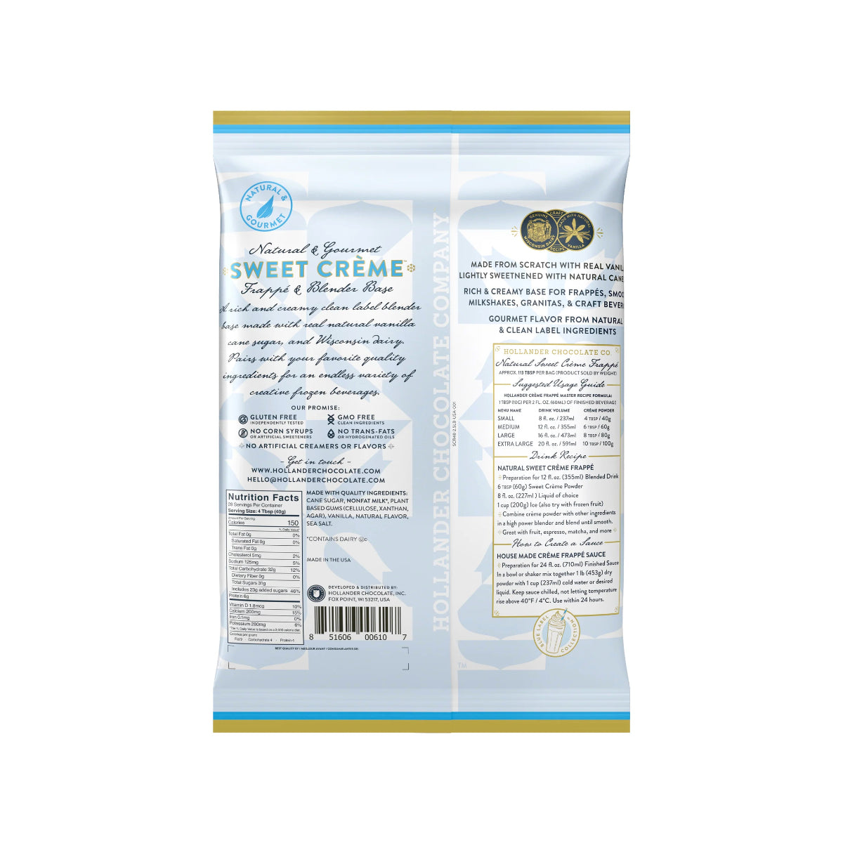 Hollander Sweet Crème Base (Powder)