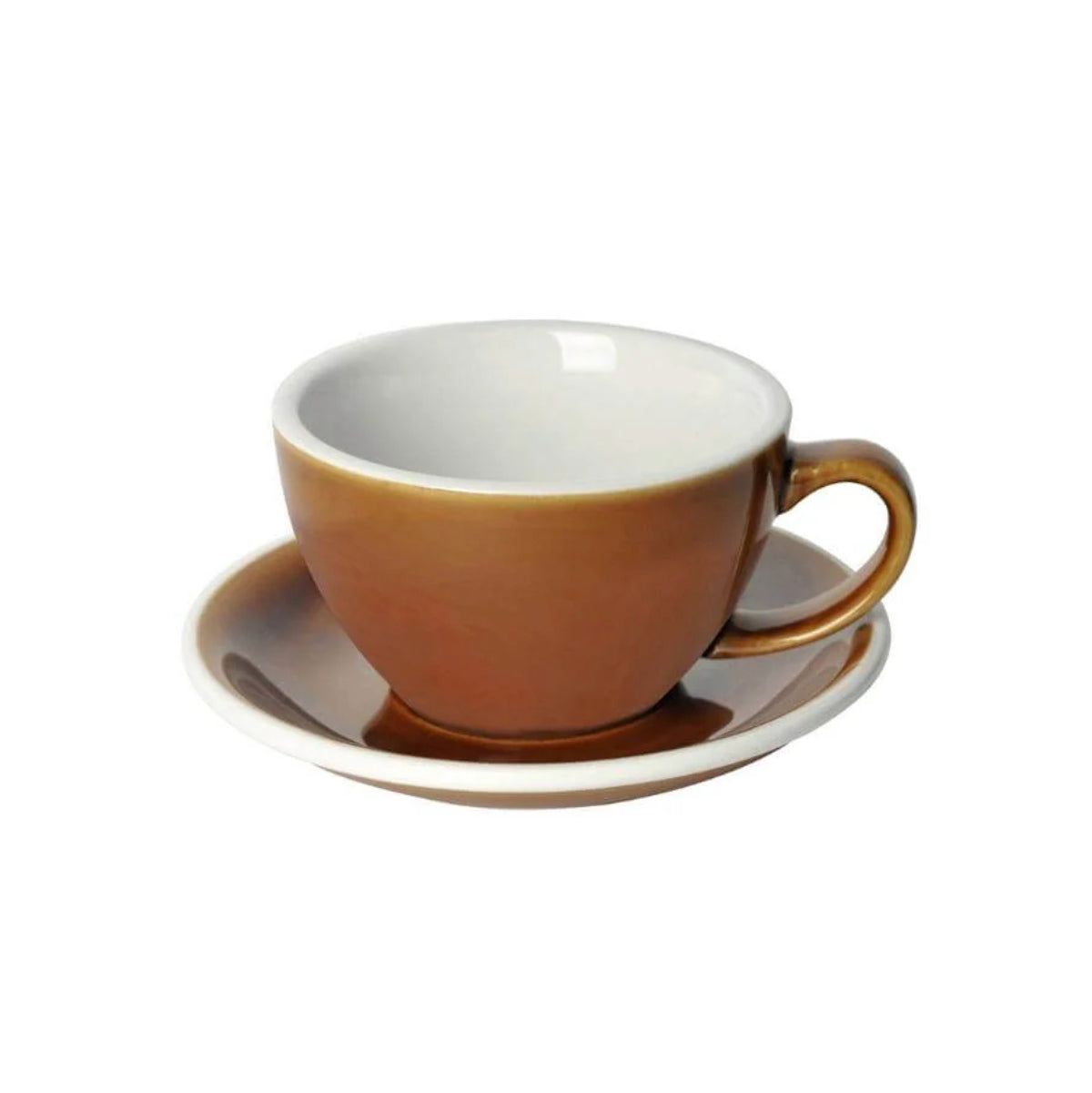 Loveramics Egg Latte Cup & Saucer - Potters Colours (300ml)