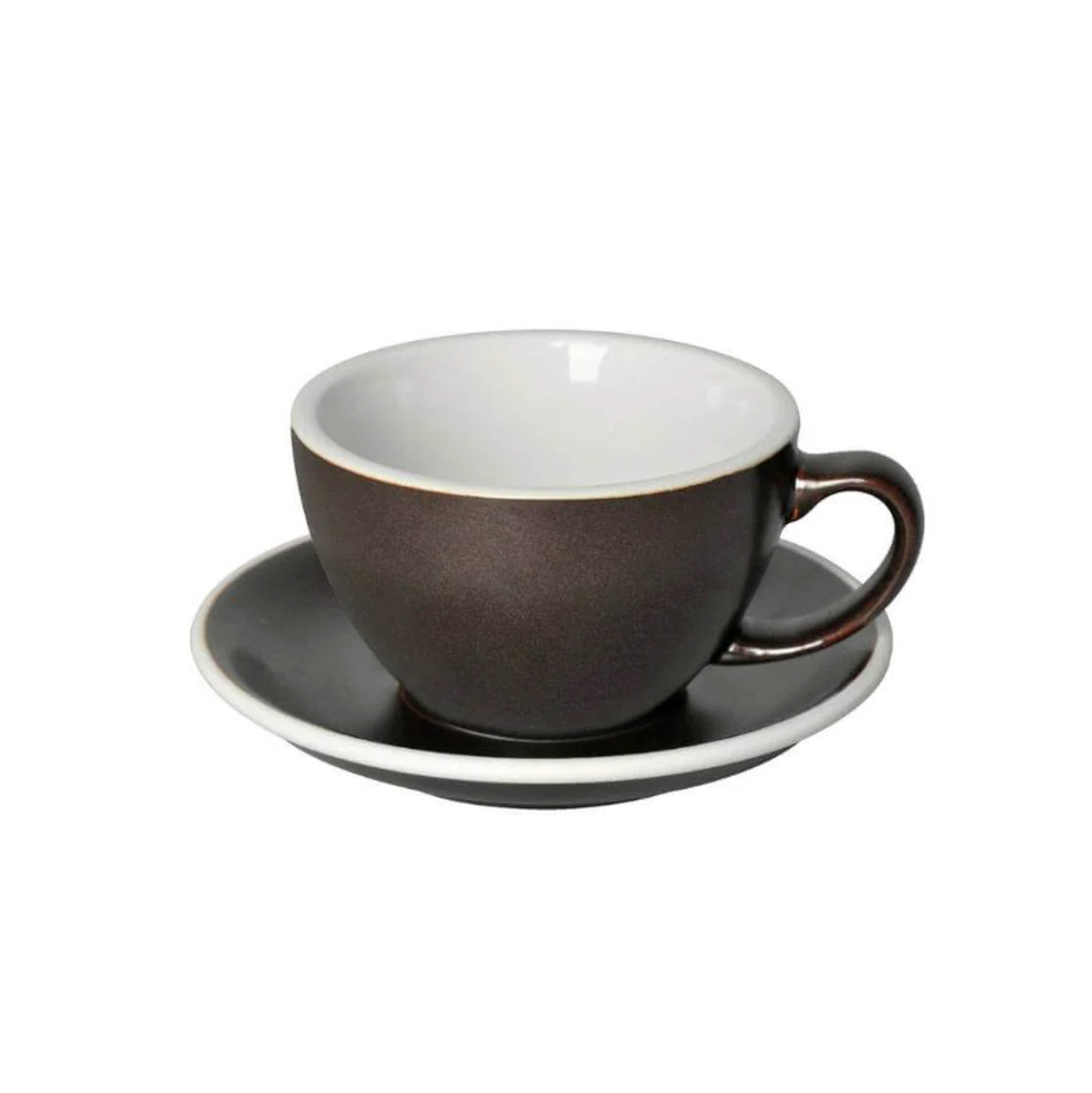 Loveramics Egg Latte Cup & Saucer - Potters Colours (300ml)
