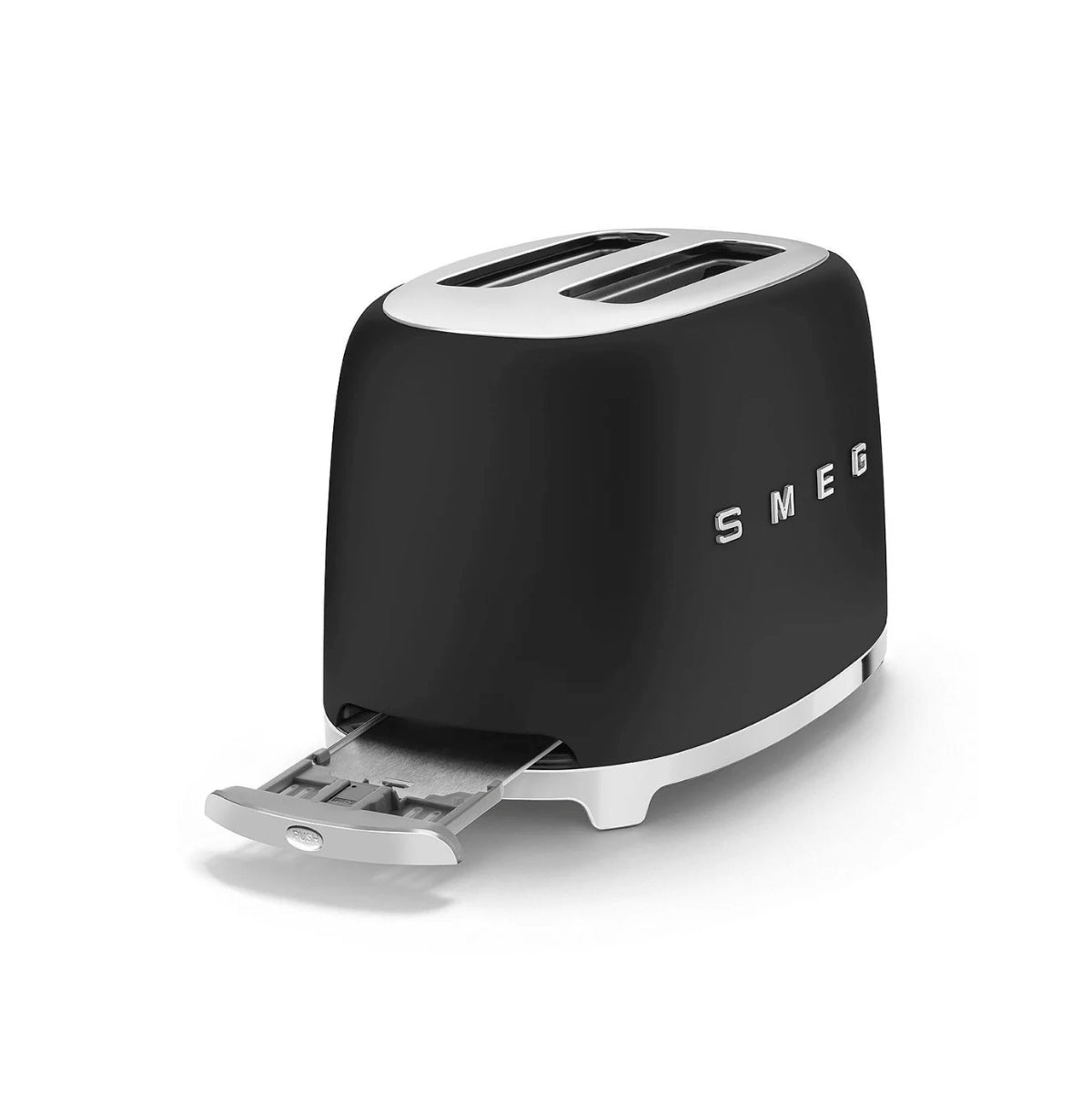 Smeg Retro-Style 2-Slice Toaster TSF01BLMUS (Matte Black)