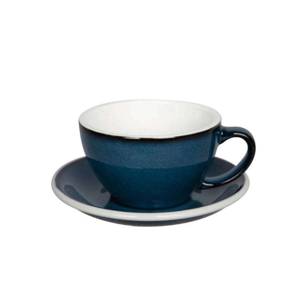 Loveramics Egg Latte Cup & Saucer - Potters Colours (300ml)