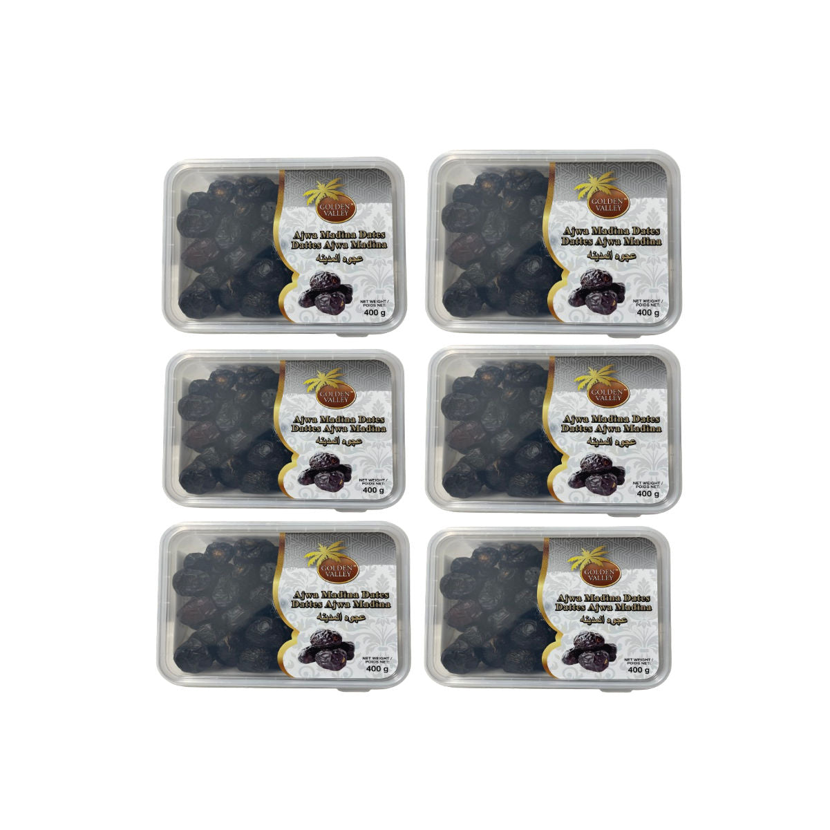 Ajwa Madina Dates - Premium Quality (Pack of 6)