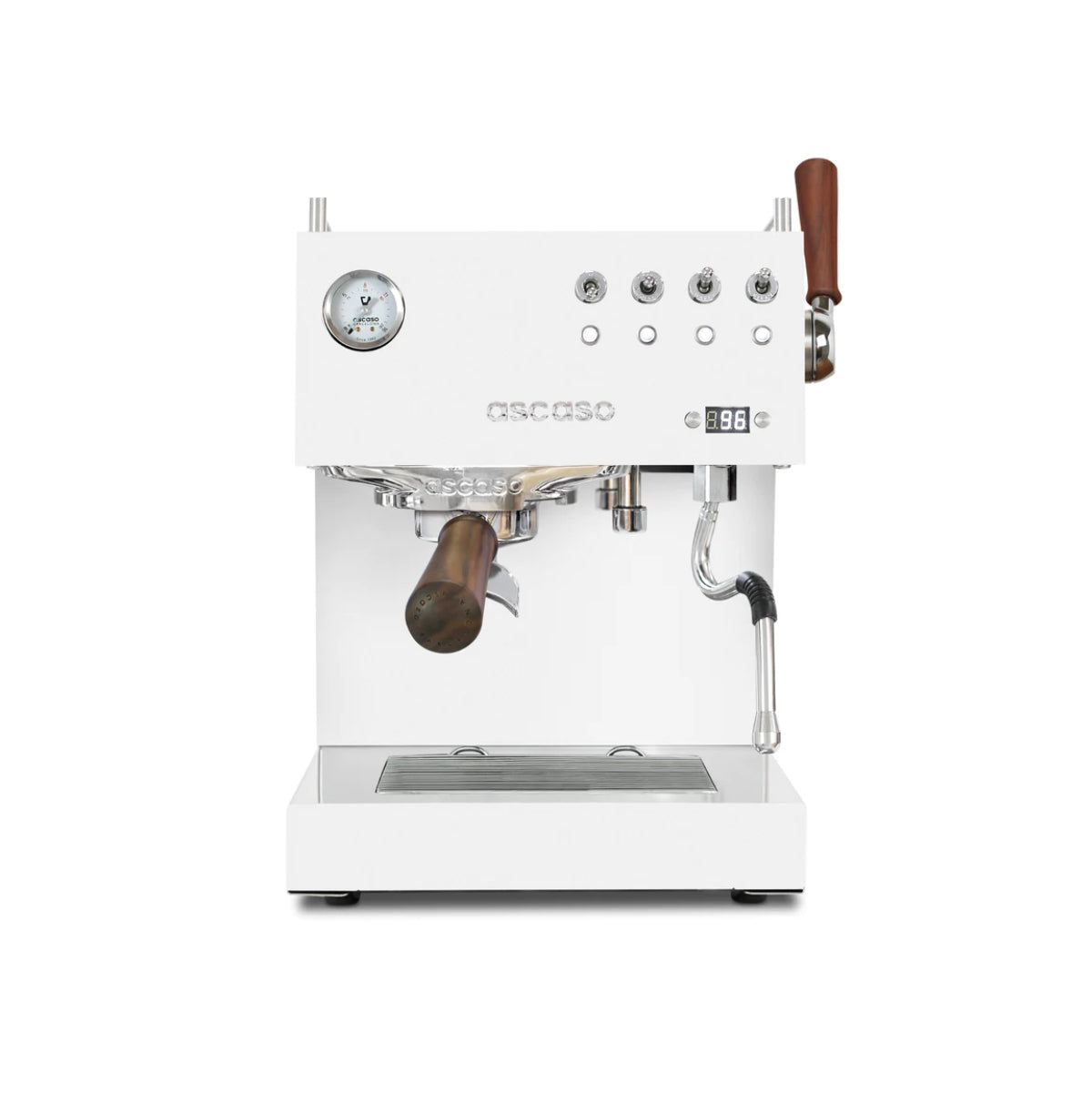 Ascaso Steel Duo Plus V2 PID Dual Thermoblock Espresso Machine (White)