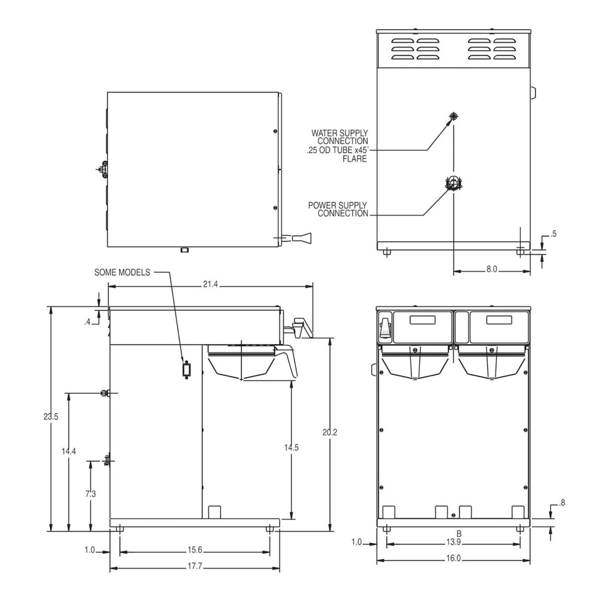 BUNN – Axiom Twin Airpot Coffee Brewer w/ Stainless Funnel