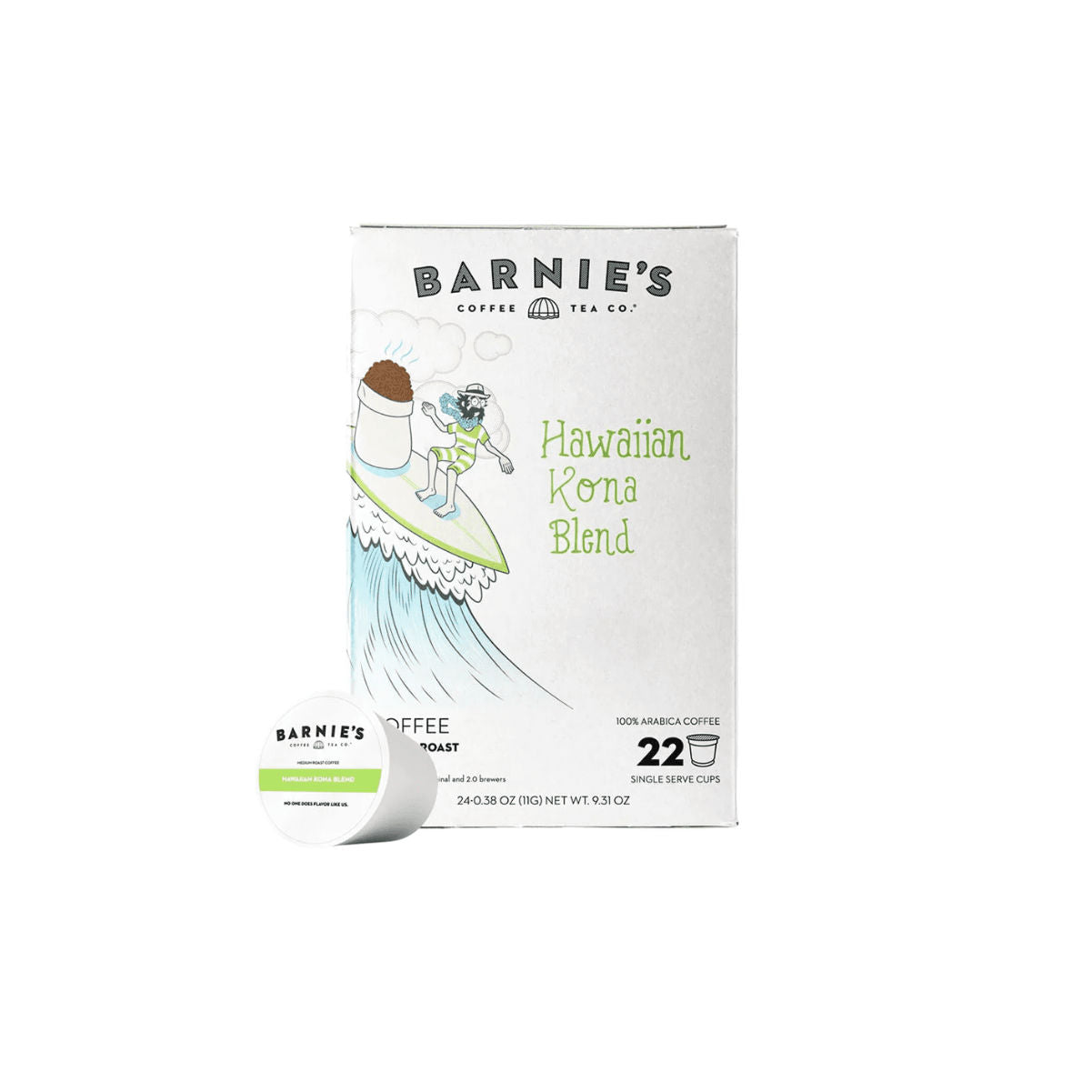 Dosettes de café individuelles Kona hawaïennes de Barnie