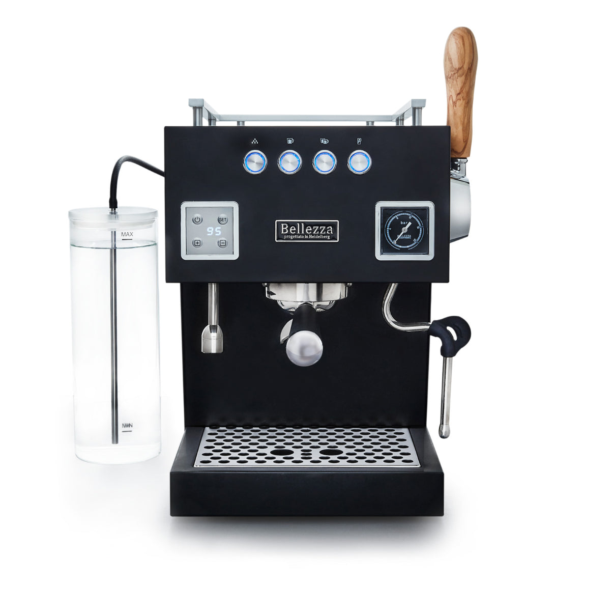 Bellezza Bellona Dual-Boiler Semi-Automatic Espresso Machine – Black (Open Box #54242)