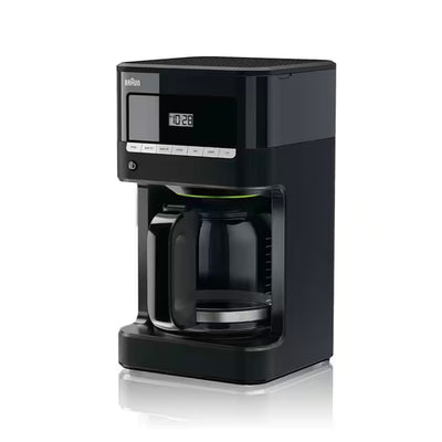 Braun BrewSense 12-Cup Digital Drip Coffee Maker with Glass Carafe (Black) - KF7000BK