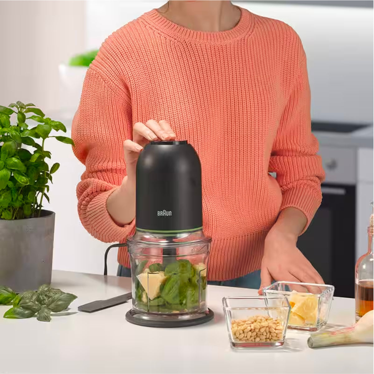 Braun EasyPrep Hachoir 4 tasses 250 W - CH3012BK