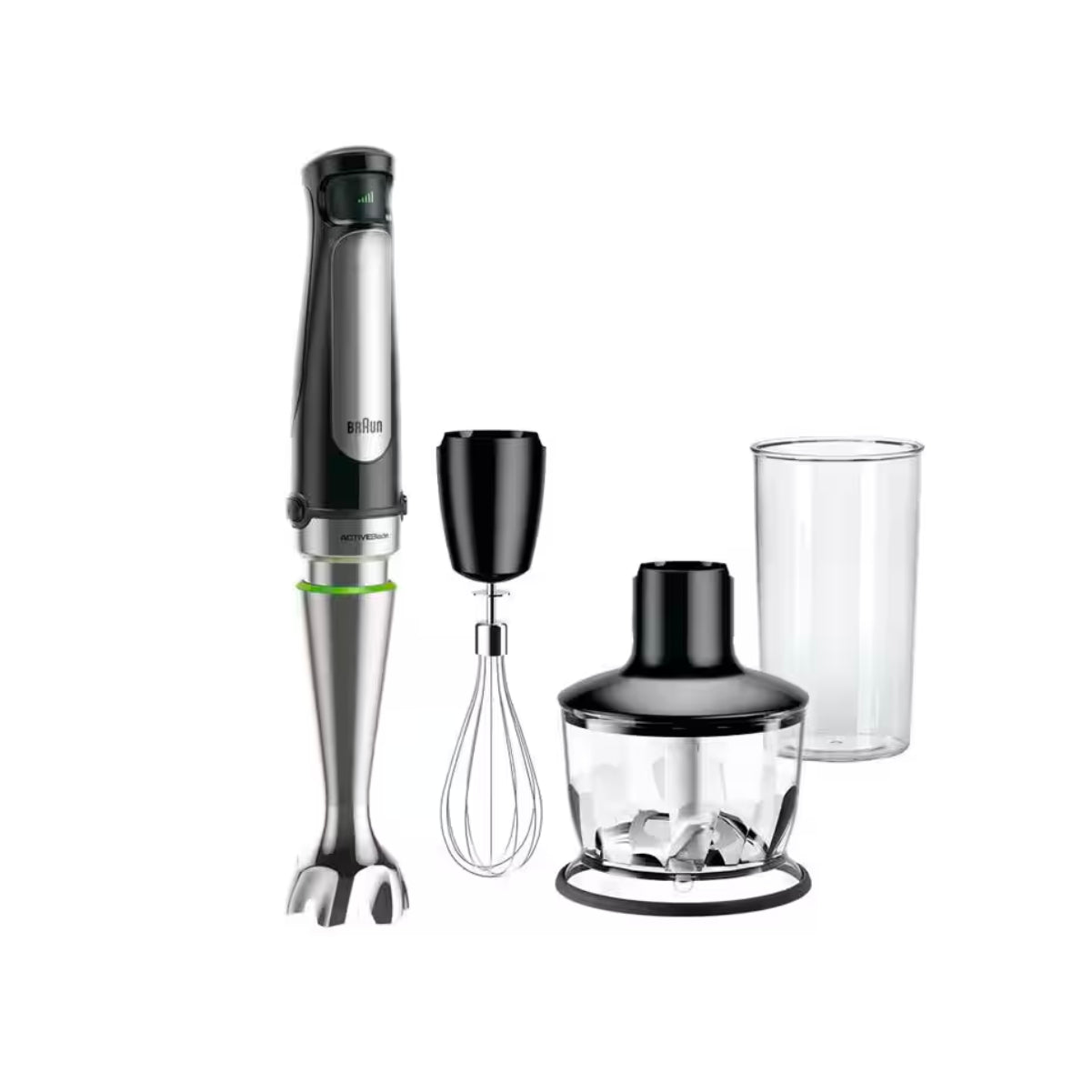 Braun MultiQuick Immersion Hand Blender (2-Cup Food Processor, Whisk, Beaker) - MQ7035