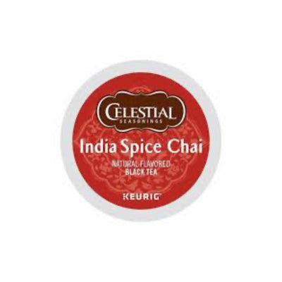 Celestial India Spice Chai Tea Single-Serve Coffee Pods (Pack of 24)
