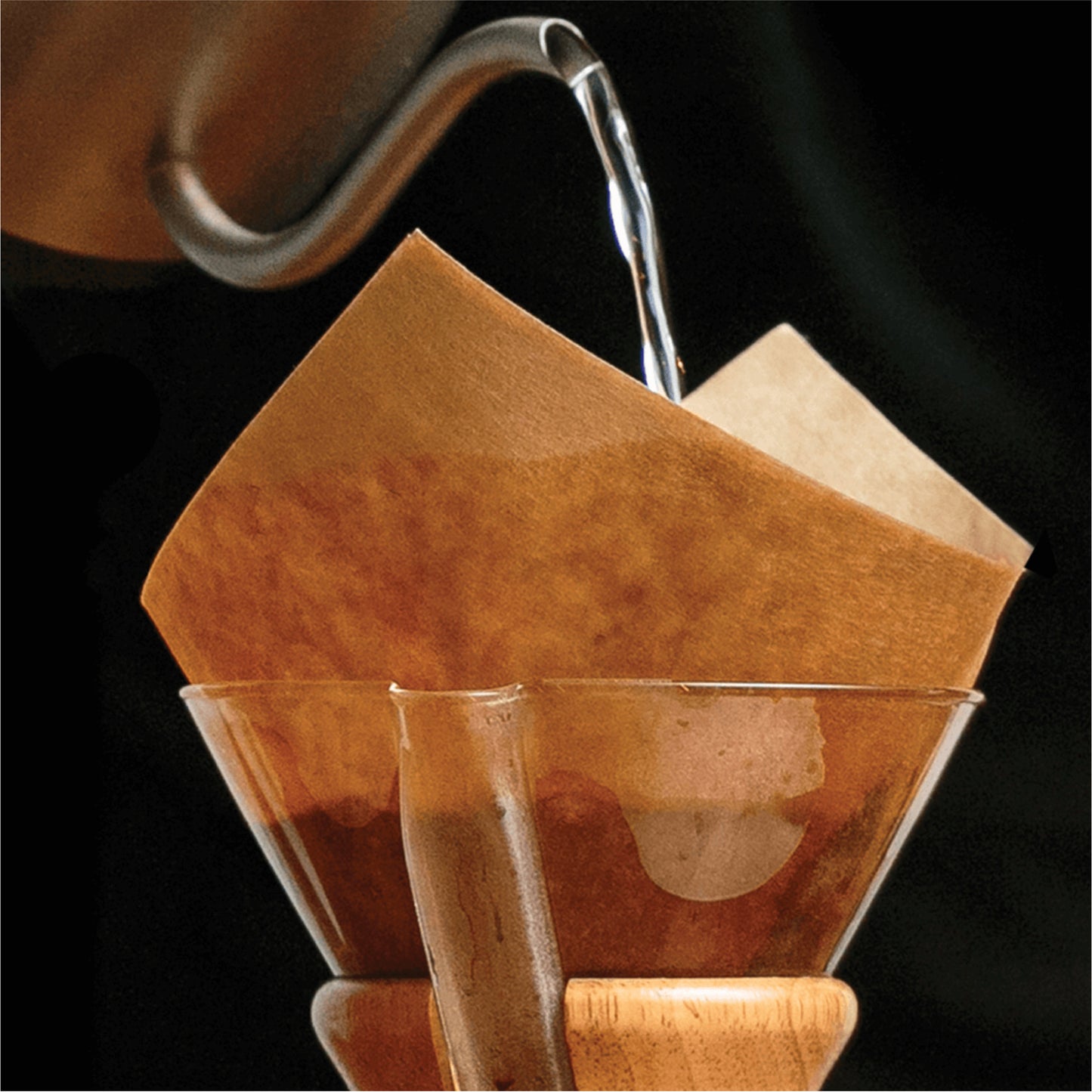 Chemex Bonded 100 Filters Pre-Folded Squares (Natural FSU-100)