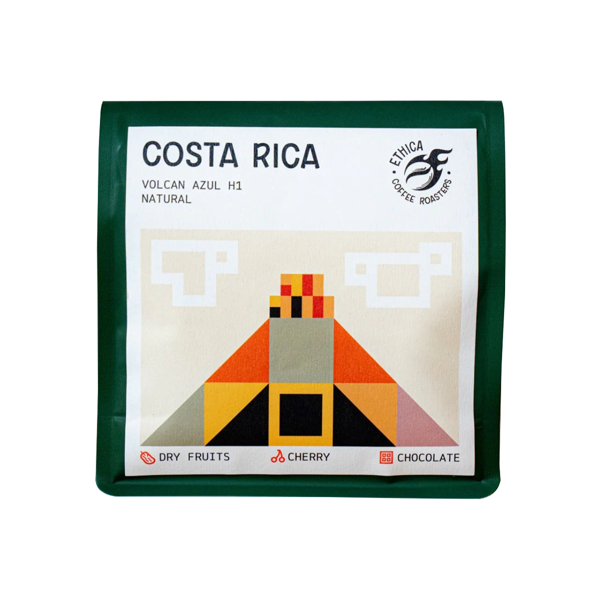 Ethica Costa Rica Volcan Azul Natural Washed Filter Whole Bean Coffee (250g)
