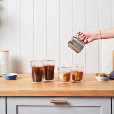 De'Longhi Double Wall Glass Coffee Cups, 13.5 oz - DLSC318