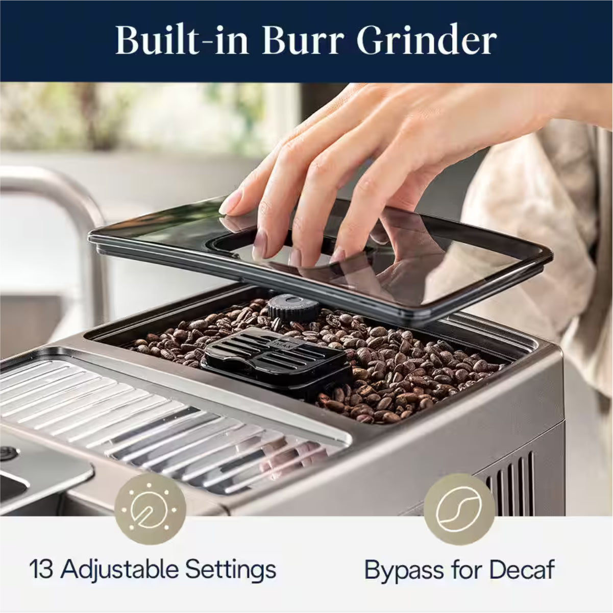 De'Longhi Dinamica PLUS Connected With LatteCrema System (Titanium) - ECAM37095TI