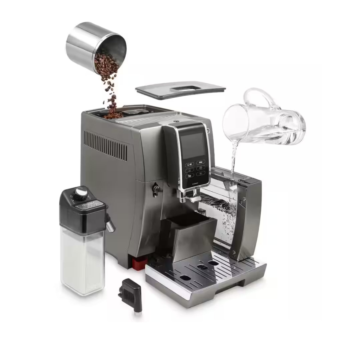 De'Longhi Dinamica PLUS Connected With LatteCrema System (Titanium) - ECAM37095TI