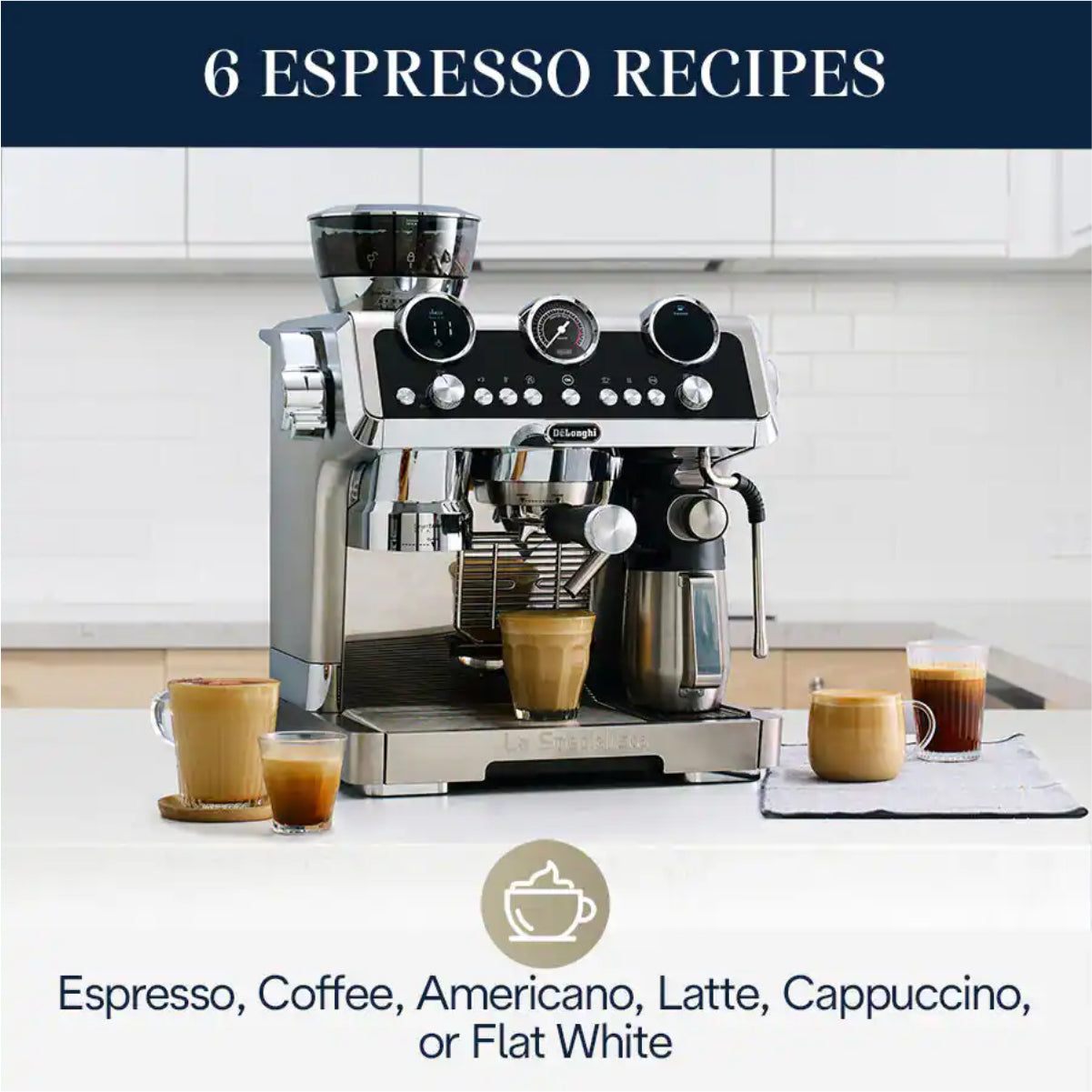 De'Longhi La Specialista Maestro Semi-Automatic Espresso Machine (Silver) - EC9665M