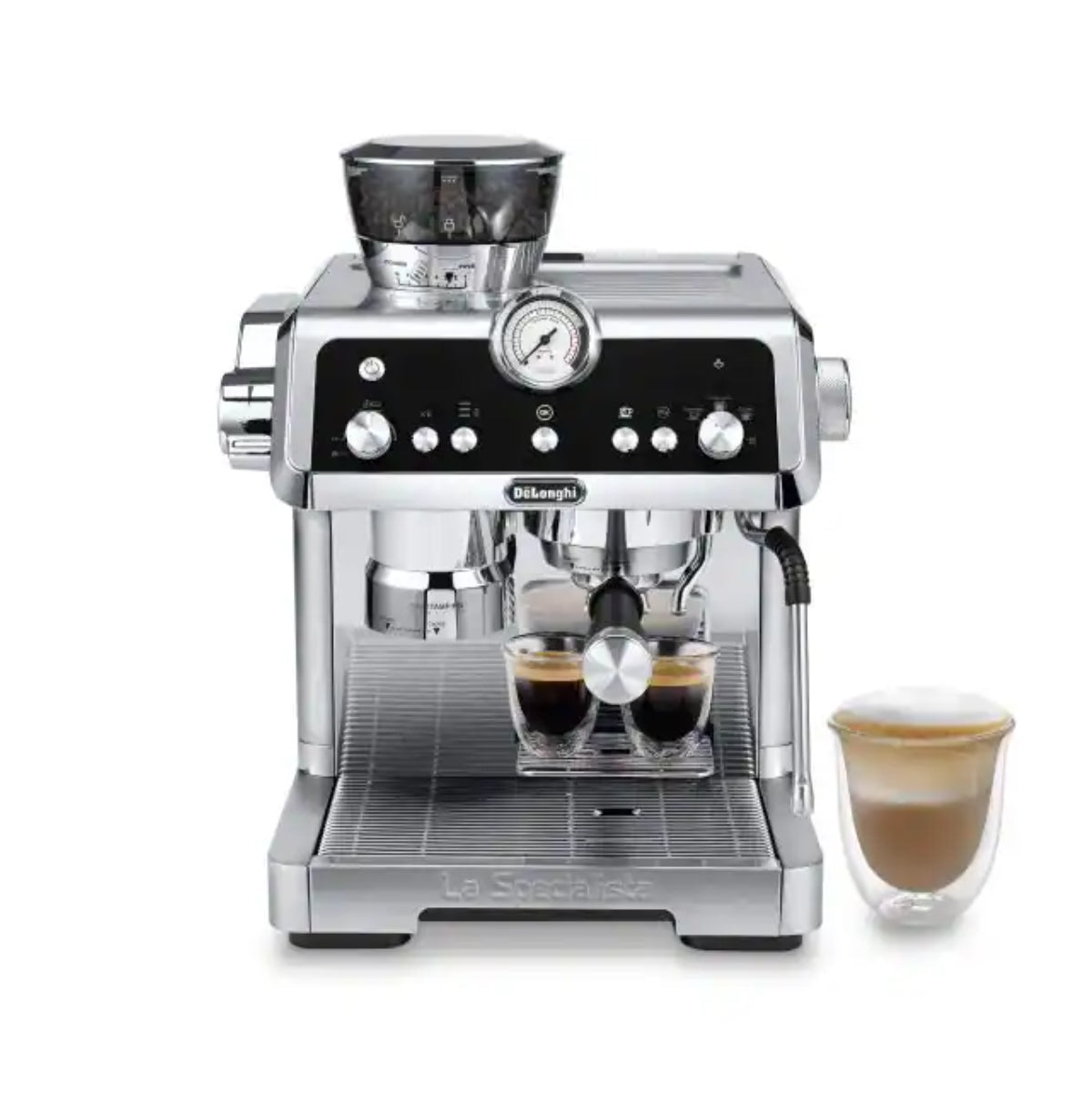 De'Longhi La Specialista Prestigio Semi-Automatic Espresso Machine (Silver) - EC9355M