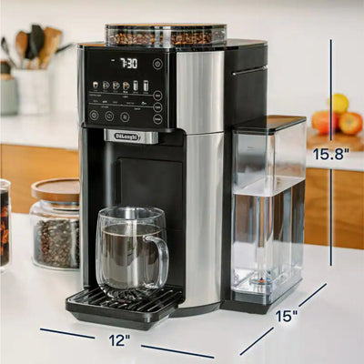 De'Longhi TrueBrew Automatic Digital Drip Coffee Machine (Stainless Steel) - CAM51025MB (Open Box - Unused)