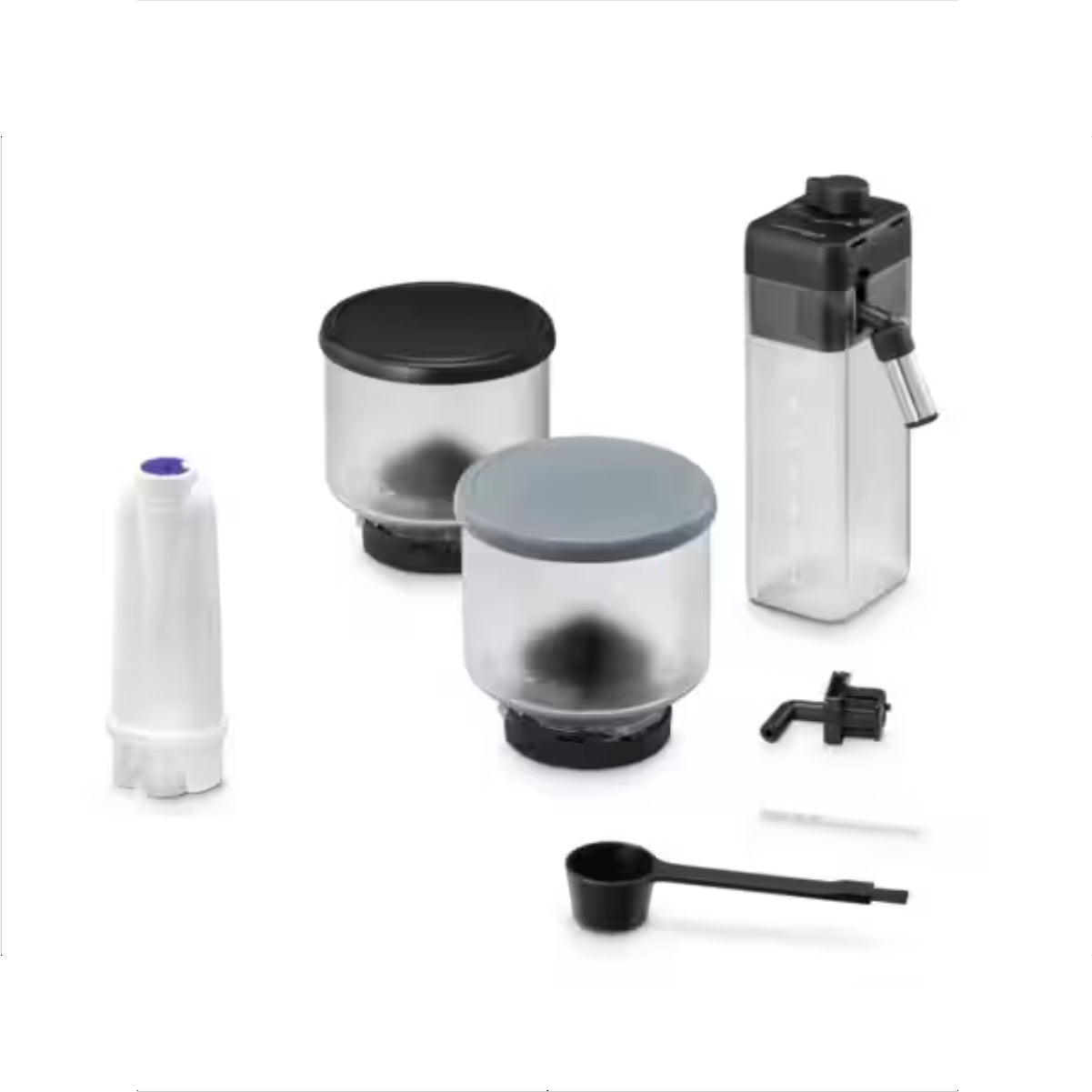 De'Longhi Rivelia Super Automatic Espresso Machine with Removable Bean Hopper And Latte Crema (EXAM44055G - Pebble Grey)