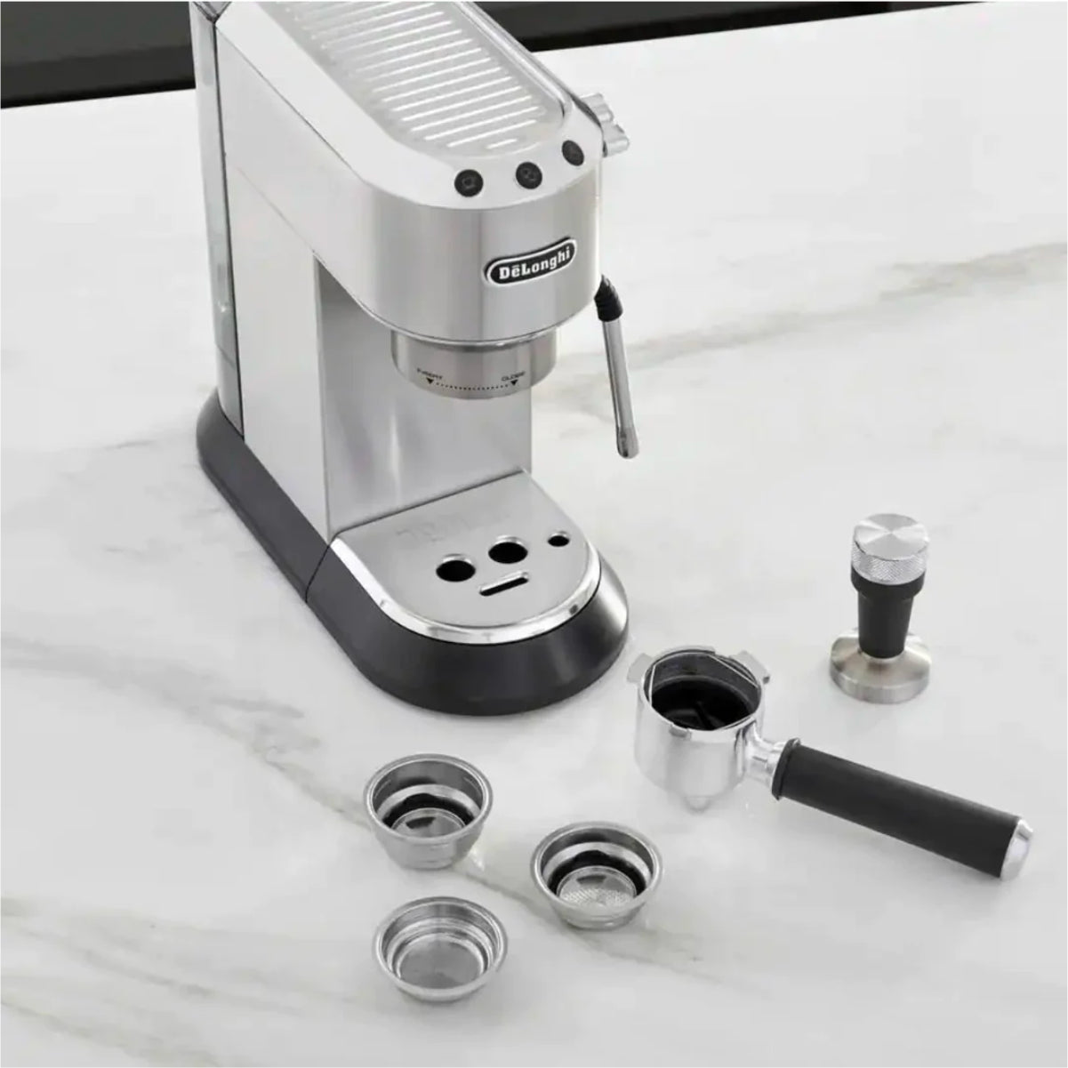De'Longhi Dedica Arte Cappuccino & Espresso Machine (Silver) - EC885M