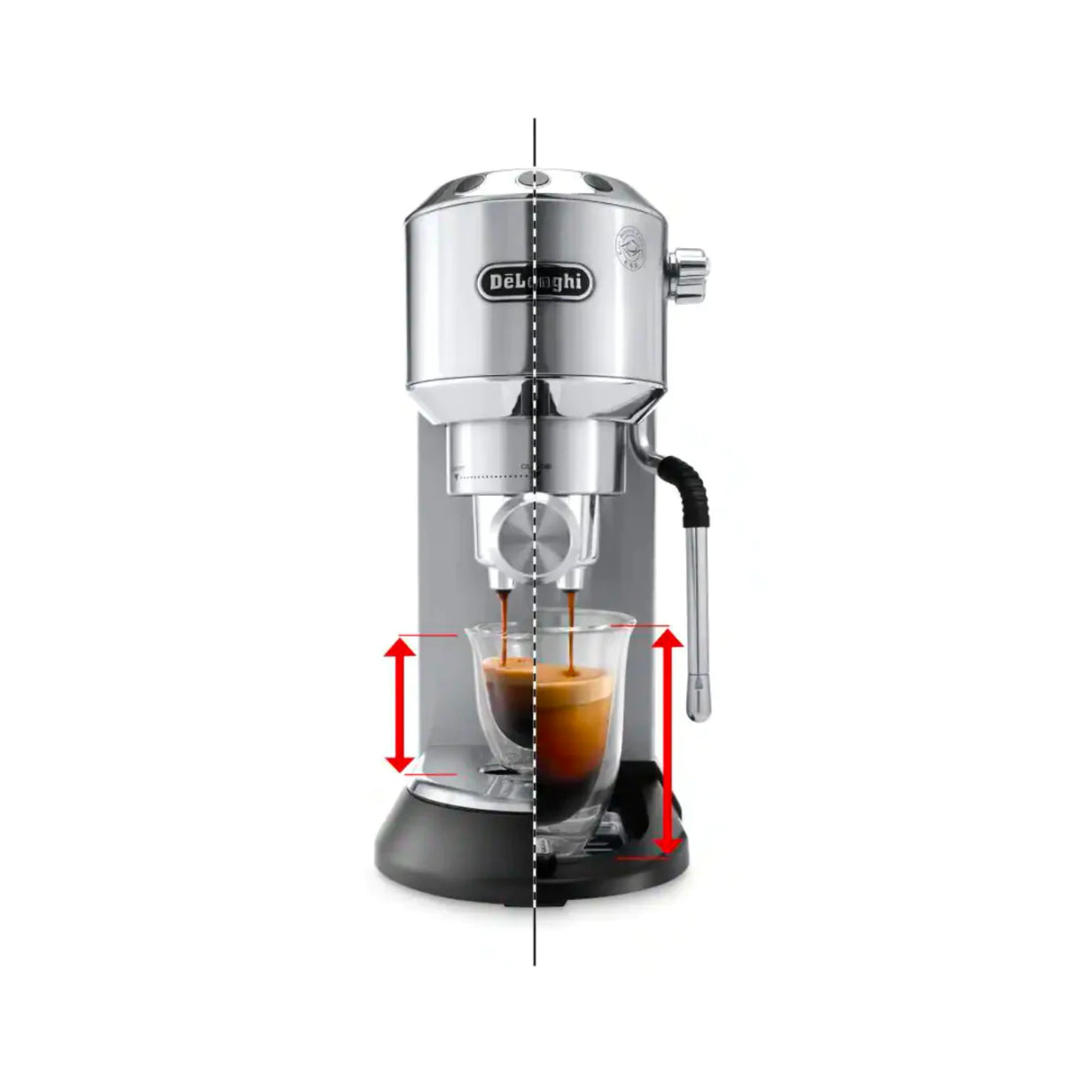 De'Longhi Dedica Arte Cappuccino & Espresso Machine (Silver) - EC885M