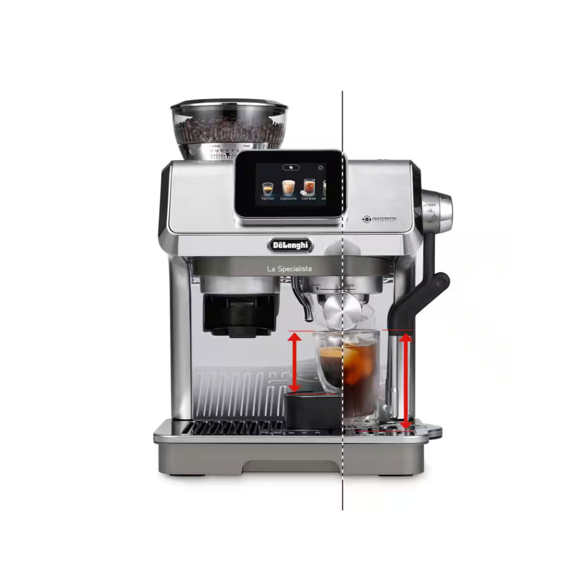 De'Longhi La Specialista Touch Semi-Automatic Espresso Machine with Cold Brew (EC9455M)