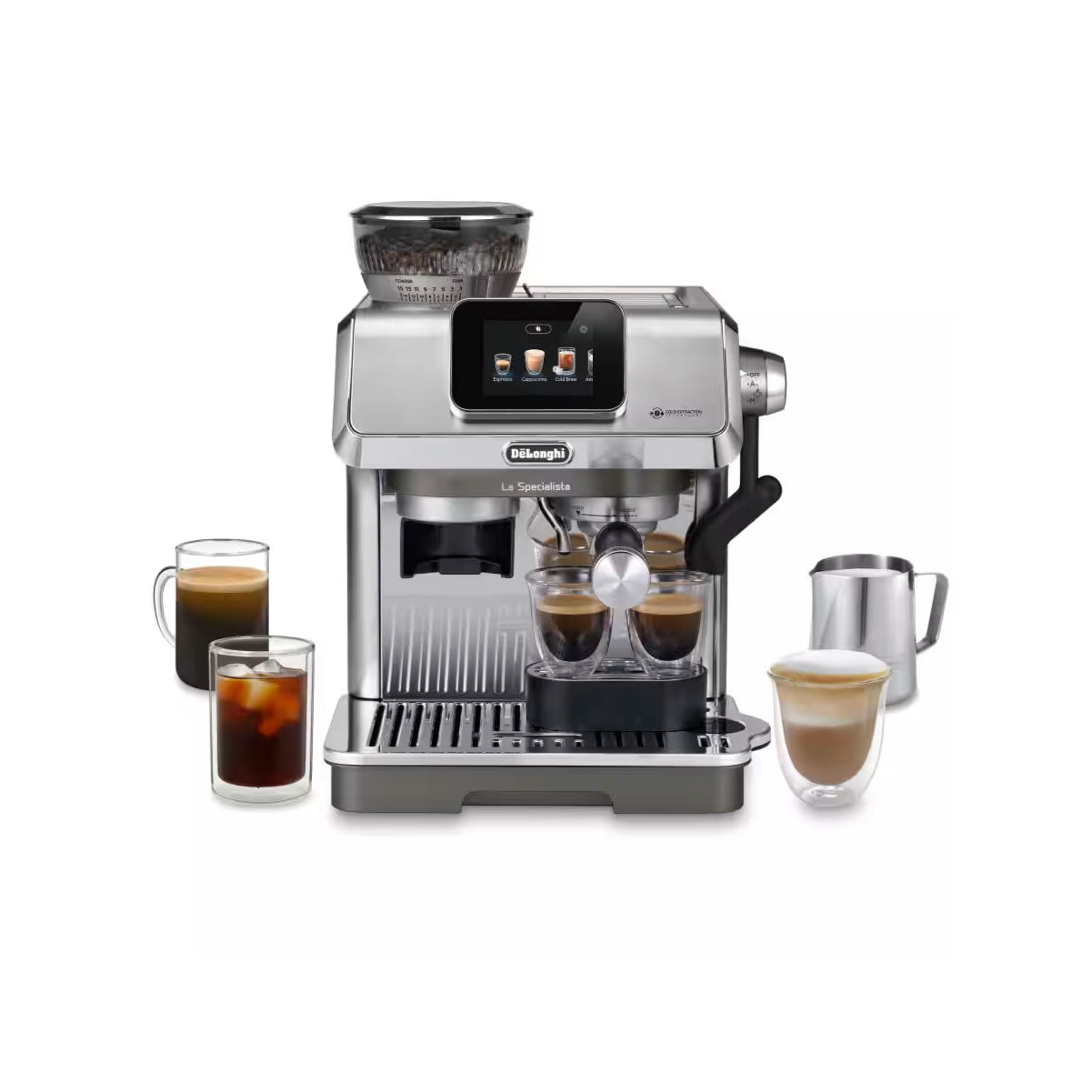 De'Longhi La Specialista Touch Semi-Automatic Espresso Machine with Cold Brew (EC9455M)