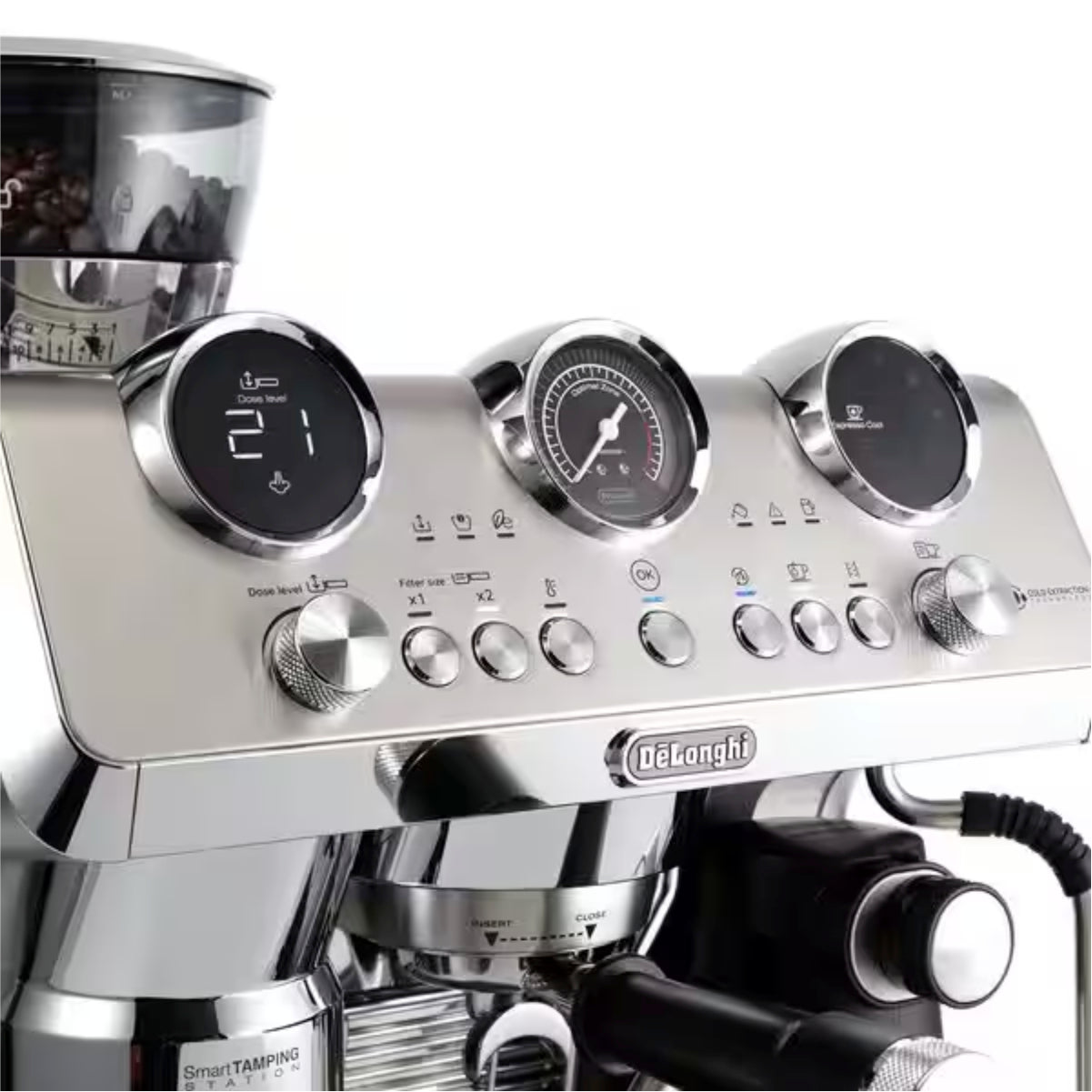 De'Longhi La Specialista Maestro With Cold Brew Semi-Automatic Espresso Machine (Silver) -  EC9885M