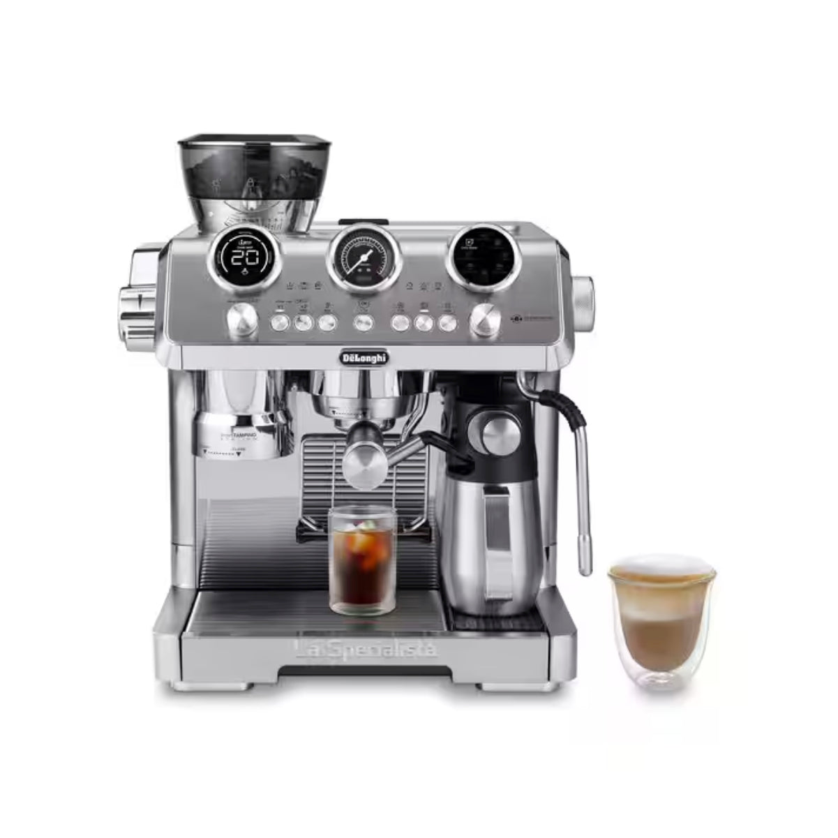 De'Longhi La Specialista Maestro With Cold Brew Semi-Automatic Espresso Machine (Silver) -  EC9885M