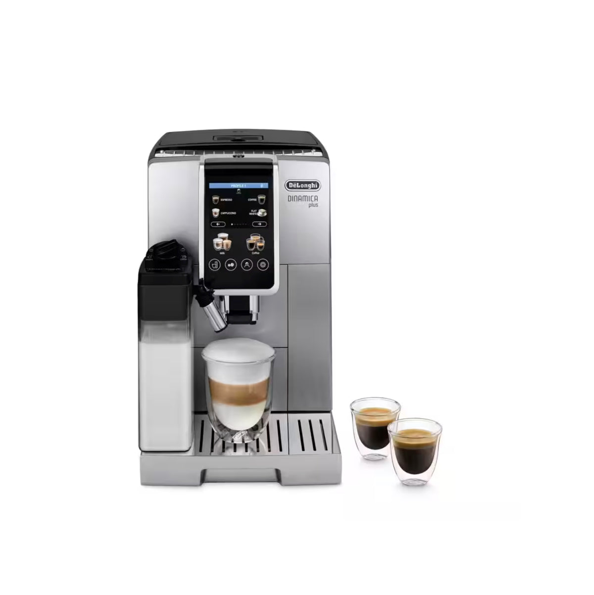 De'Longhi Dinamica PLUS Super Automatic Espresso Machine With LatteCrema System (Silver) - ECAM38085SB
