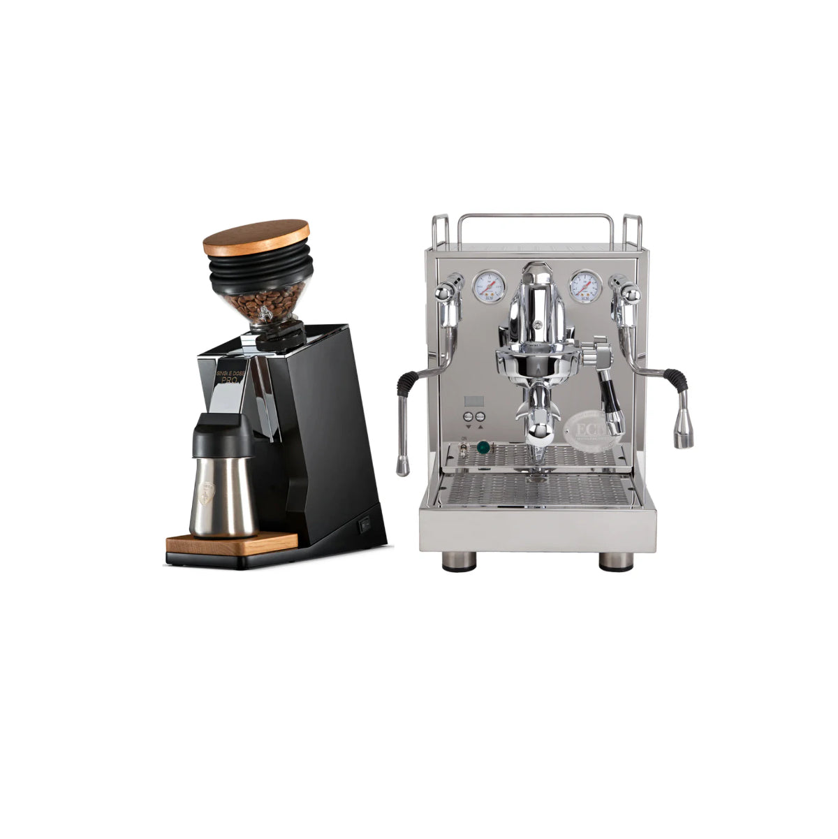 ECM Mechanika Max & Eureka Oro Single Dose Pro (Black) Bundle