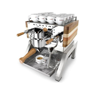 Elektra Verve Dual Boiler Semi-Automatic Espresso Machine - (Stainless Steel & Oak)