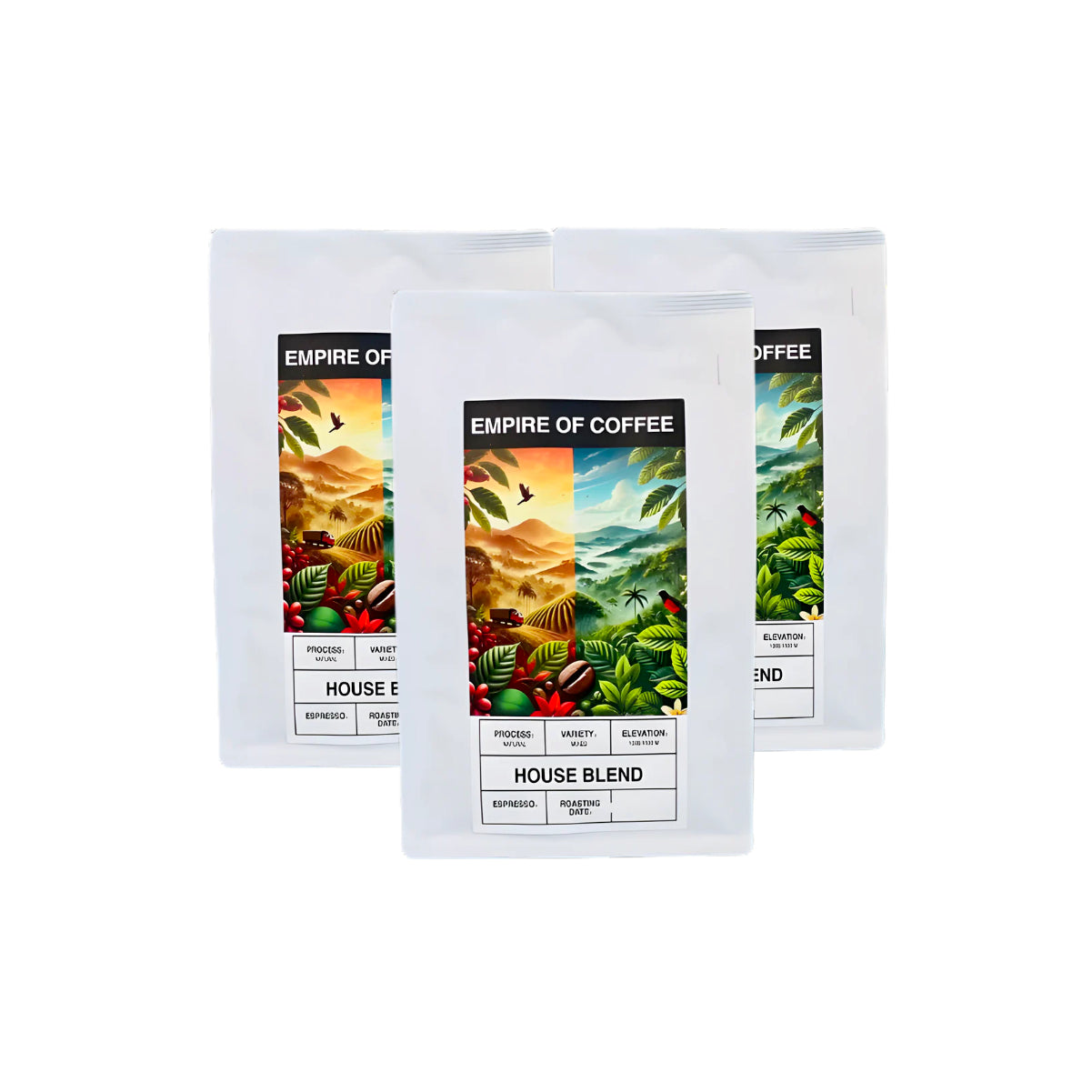 Empire Of Coffee House Blend Espresso - 227g x 3