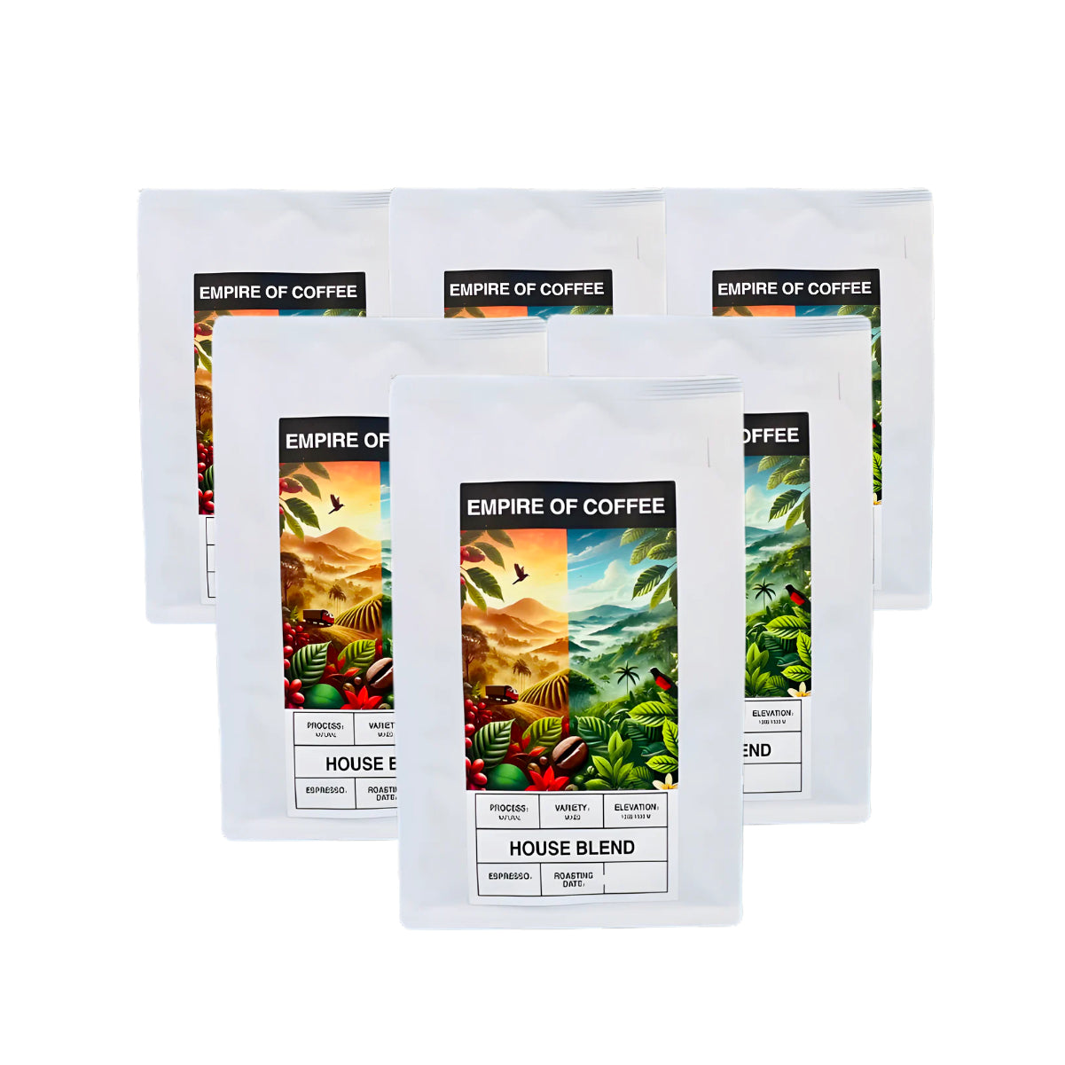 Empire Of Coffee House Blend Espresso - 227g x 6