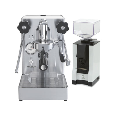 Lelit Mara X Espresso Machine & Eureka Facile Grinder (White) - Bundle