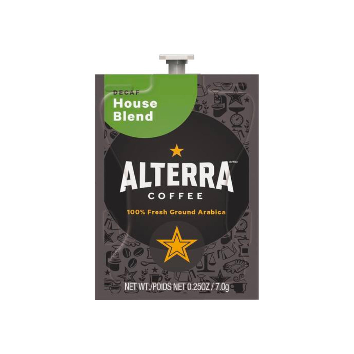 Café frais décaféiné Flavia Alterra House Blend (paquet de 100)