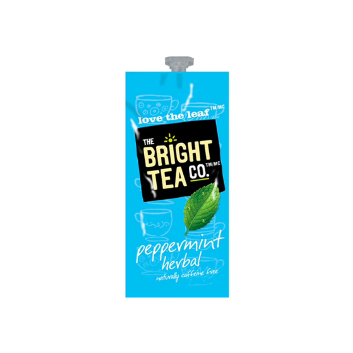 Flavia Bright Tea Co. Packs frais de thé aux herbes à la menthe poivrée (paquet de 100)