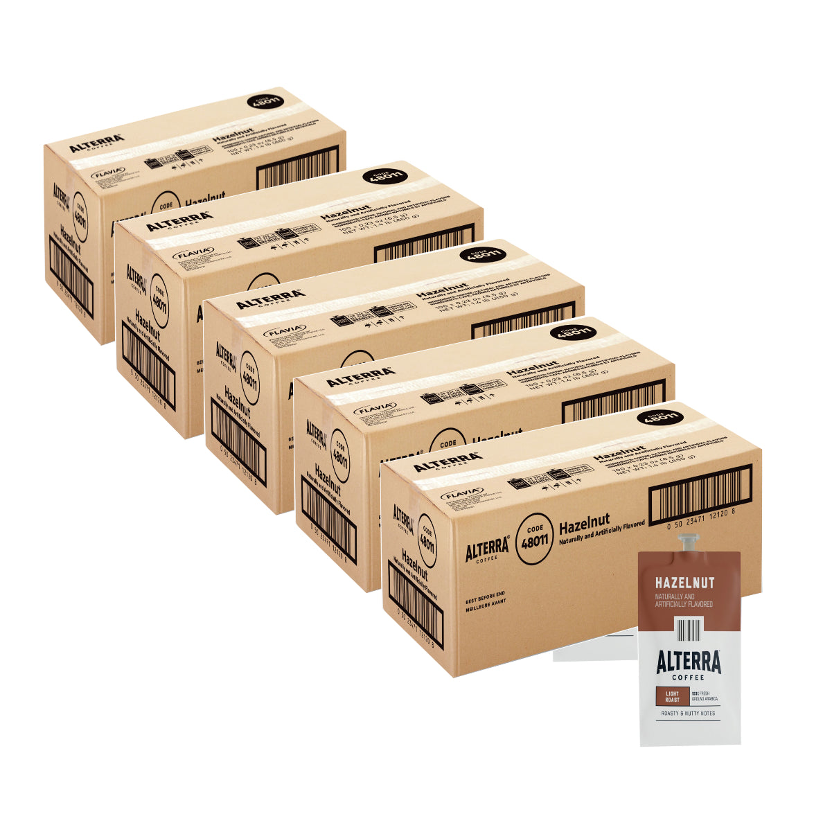 Flavia Alterra Hazelnut Coffee Freshpacks (500 pack - 5 Boxes)