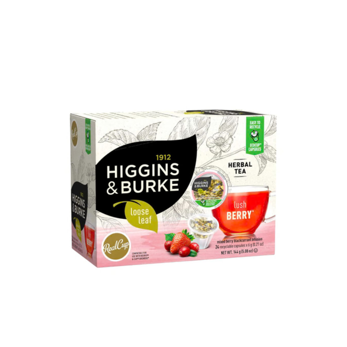Higgins & Burke™ Lush Berry Loose Leaf Single-Serve Tea Pods