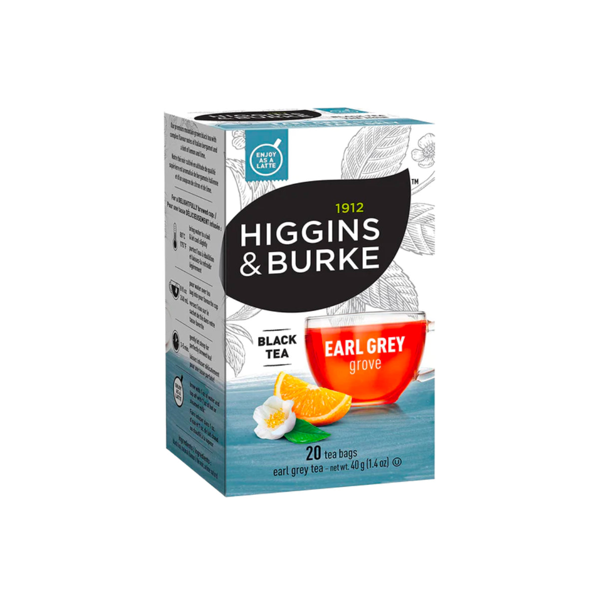 Higgins & Burke Earl Grey Groove Tea Bags (20 Count)