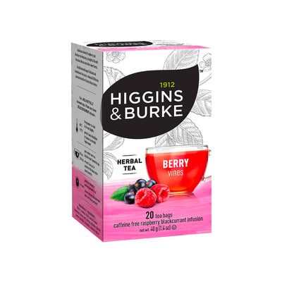Higgins & Burke Raspberry Black Currant Berry Vines Tea Bags (20 Count)