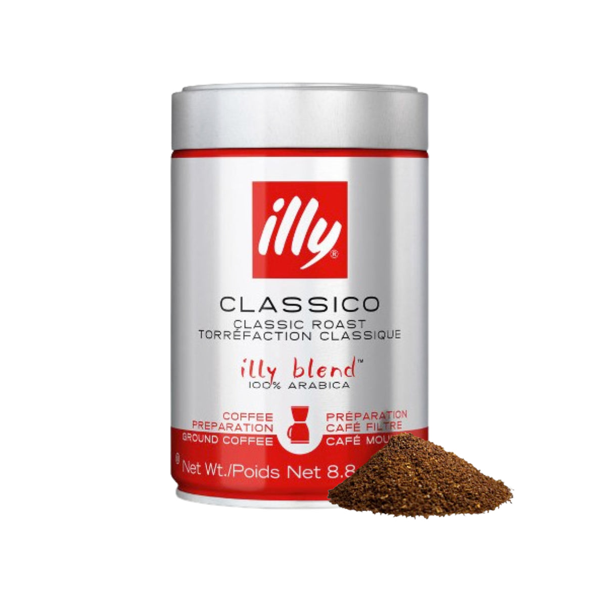 illy Classico Ground Filtro Coffee (For Drip Coffee Makers) - Medium Roast (250g)