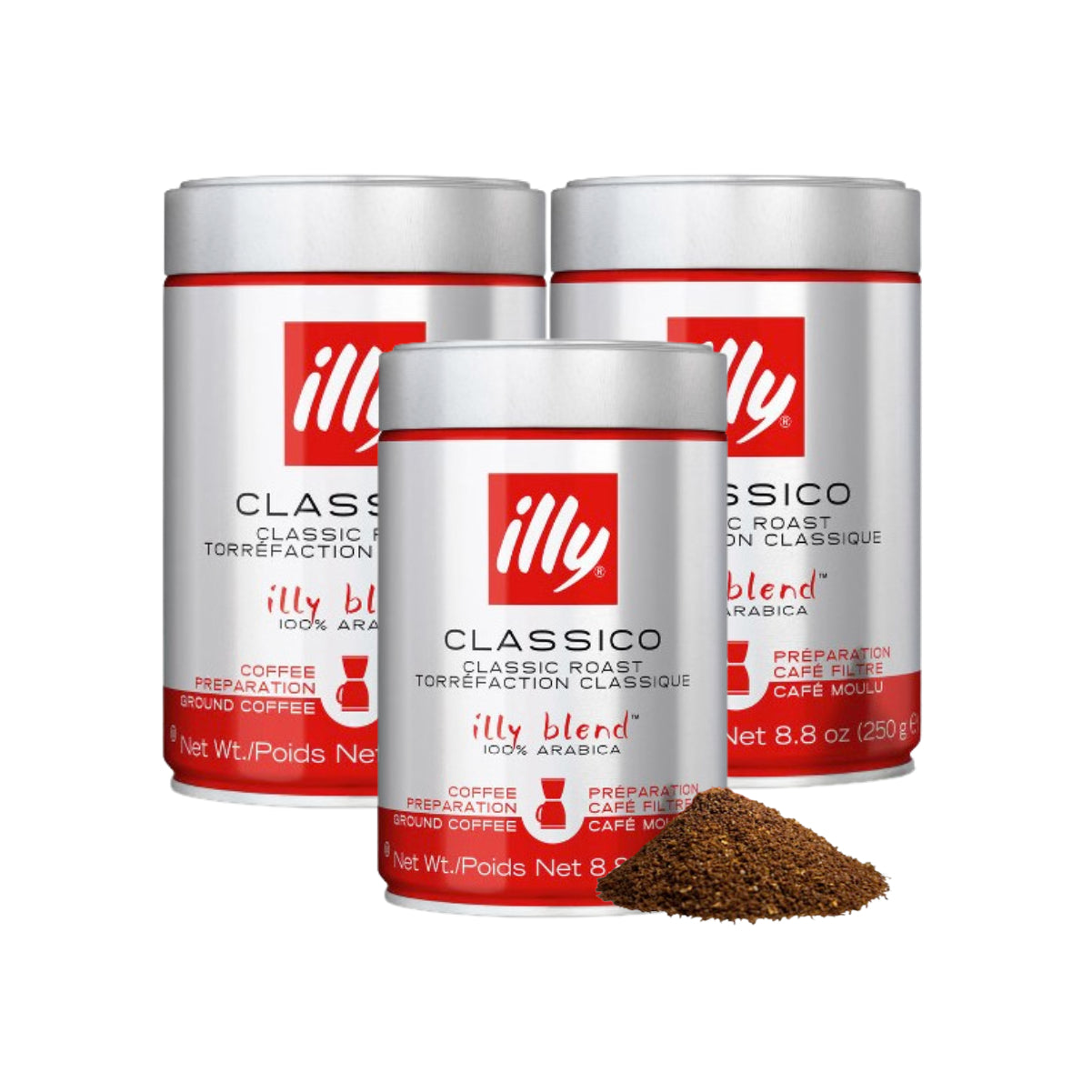 illy Classico Ground Filtro Coffee (For Drip Coffee Makers) - Medium Roast (250g)