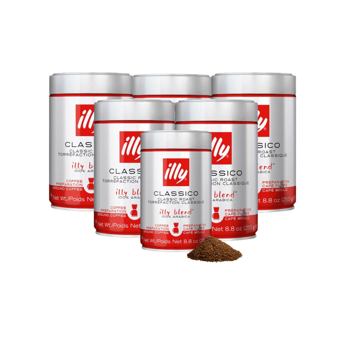 illy Classico Ground Filtro Coffee (For Drip Coffee Makers) - Medium Roast (250g)
